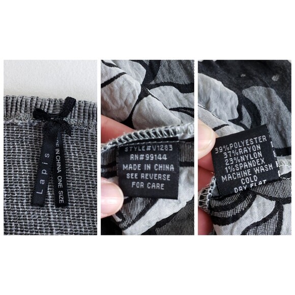 Fairy Smocked Bubble Hem Dress Convertible Womens One-Size Gray Cinching - Picture 11 of 11